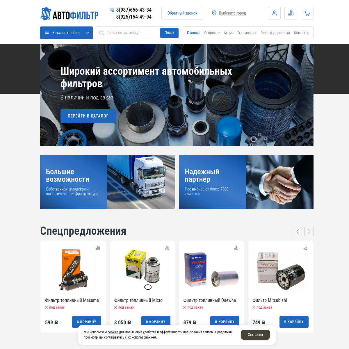 Интернет-магазин "Авто фильтры" №3