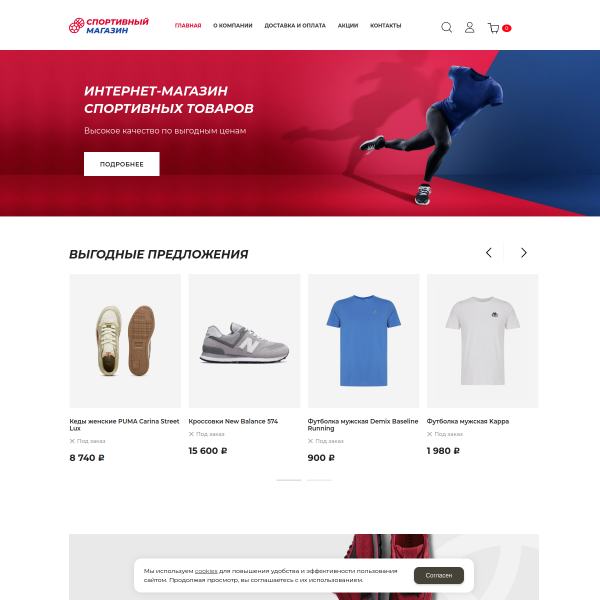 Интернет-магазин "Спорттовары" №2